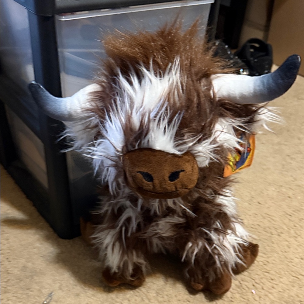 Source Unknown Brown and White Stuffed Animal